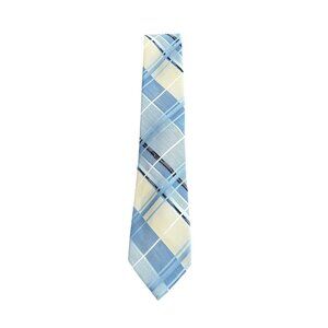 Vintage Wembley Blue and Yellow Plaid Tie